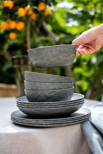 Cuenco Club Ø16,2 cm, 4-pack termoplástico biocircular - Nature ash grey - Koziol