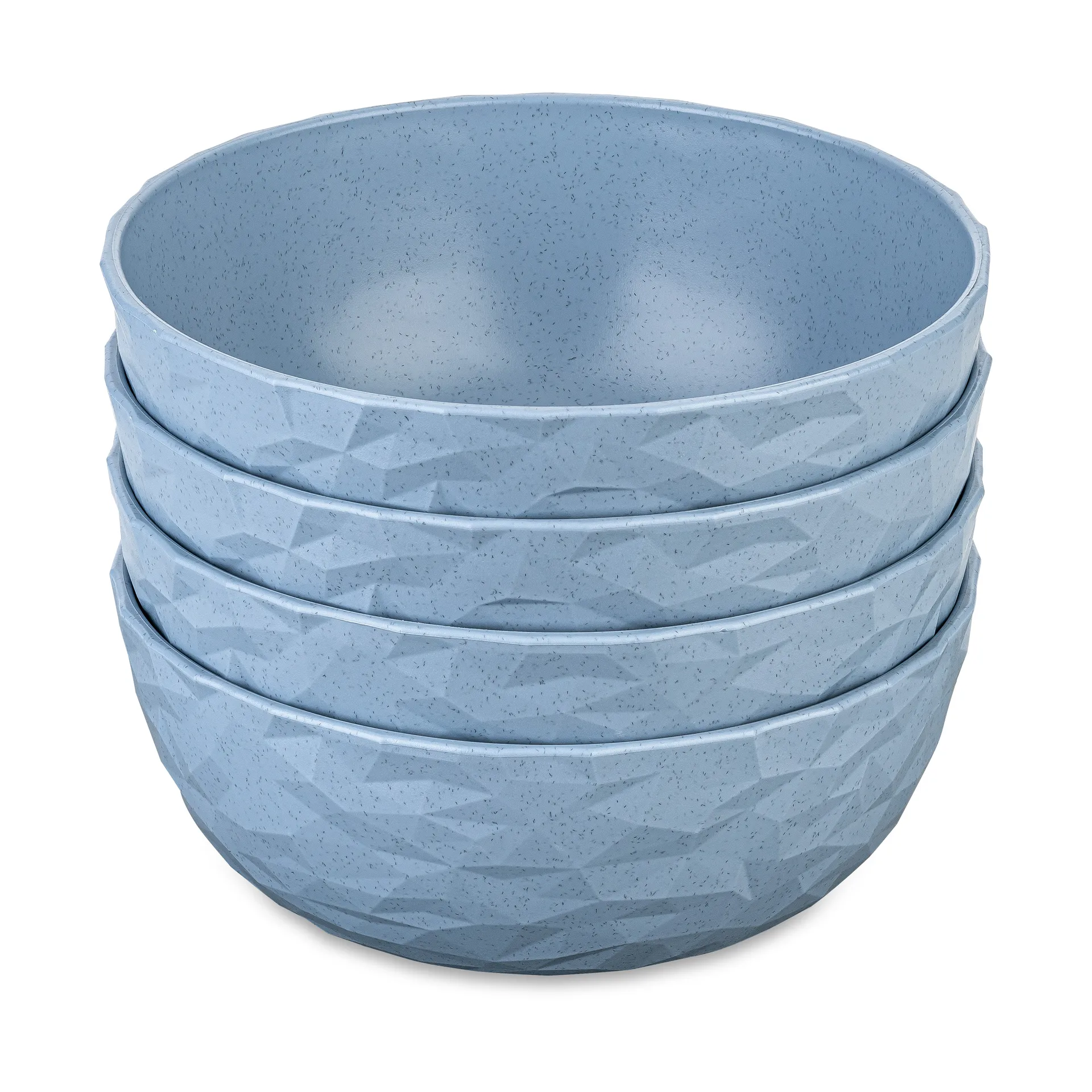 Cuenco Club Ø16,2 cm, 4-pack termoplástico biocircular, Nature flower blue Koziol