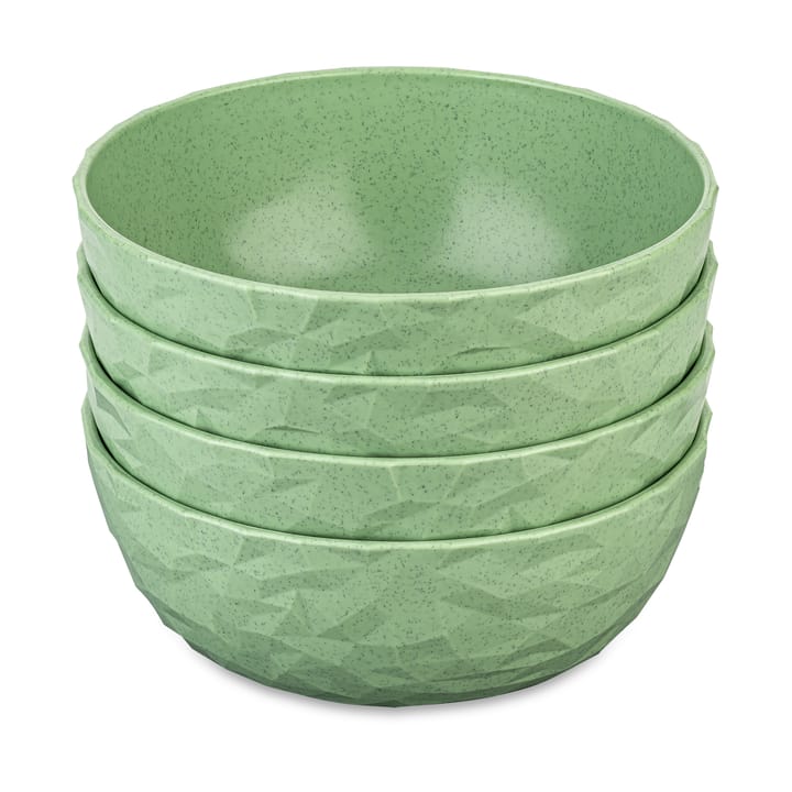 Cuenco Club Ø16,2 cm, 4-pack termoplástico biocircular - Nature leaf green - Koziol
