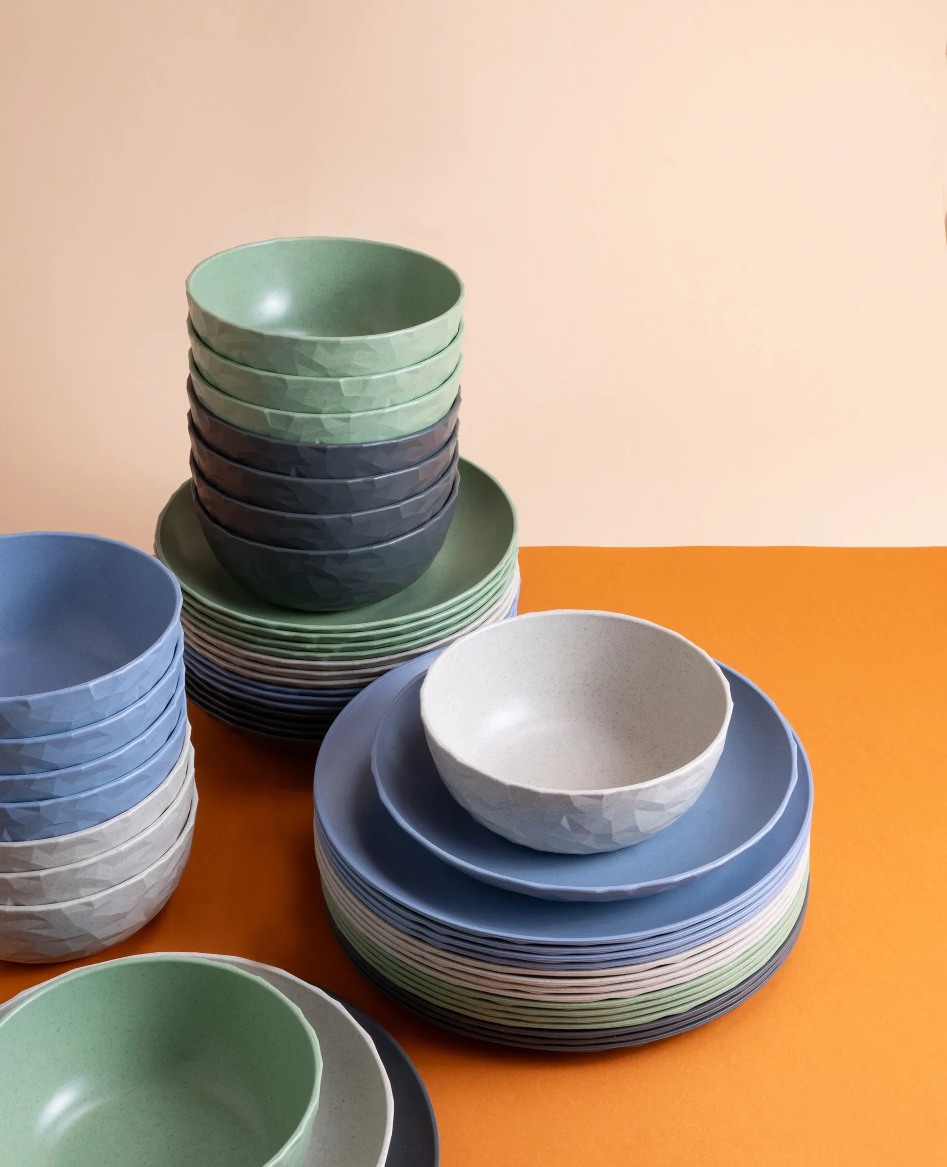 Cuenco Club Ø16,2 cm, 4-pack termoplástico biocircular, Nature leaf green Koziol