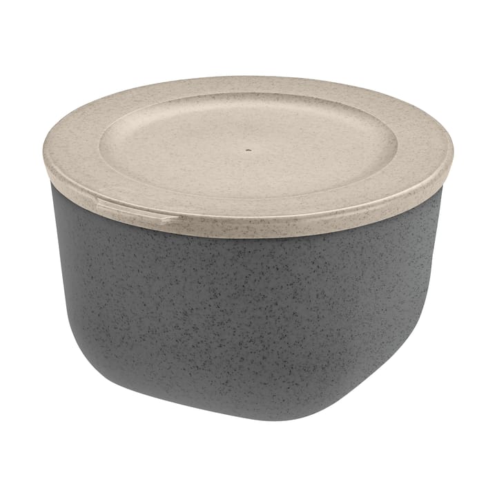 Cuenco Connect con tapa 1 L, termoplástico biocircular - Nature ash grey - Koziol