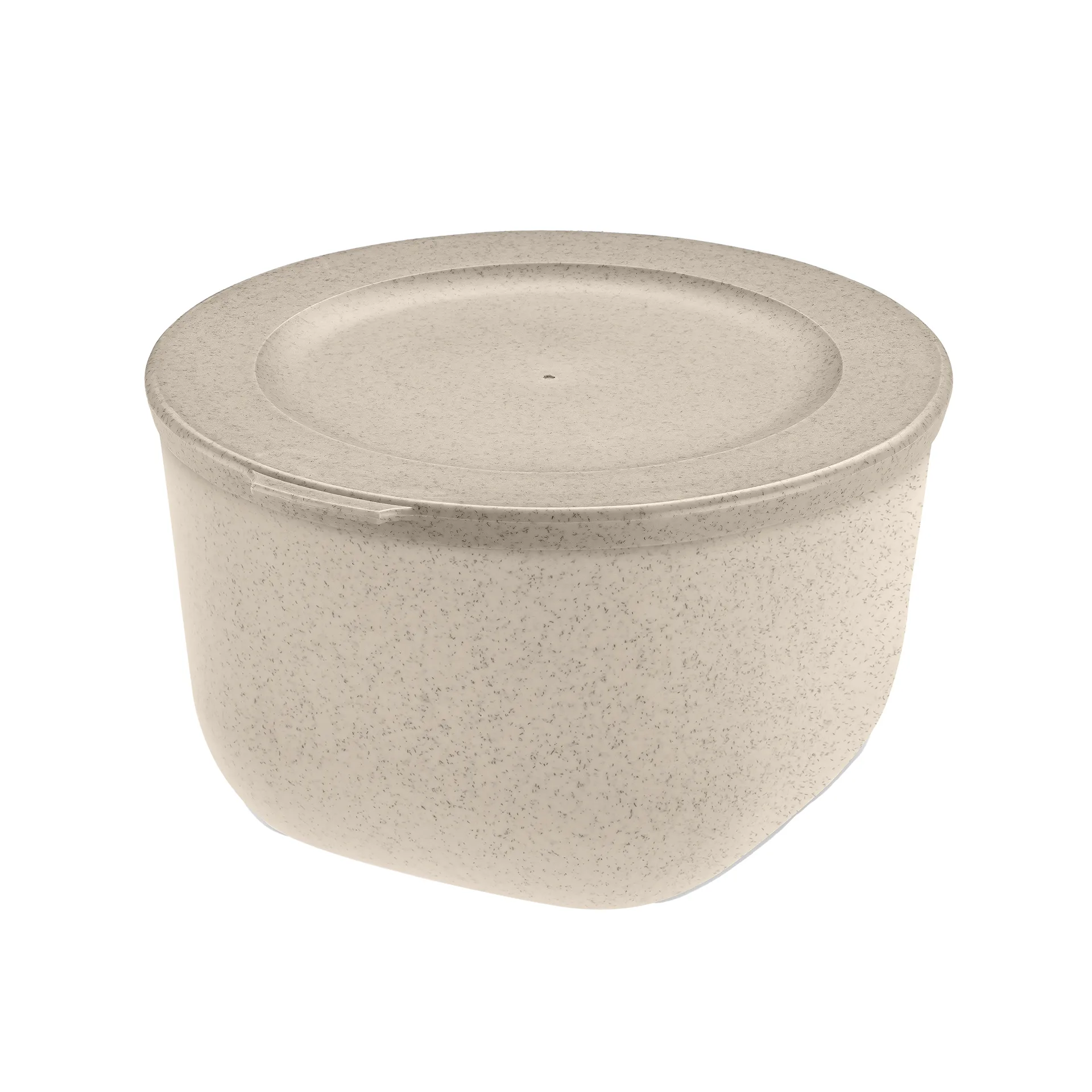 Cuenco Connect con tapa 1 L, termoplástico biocircular, Nature desert sand Koziol