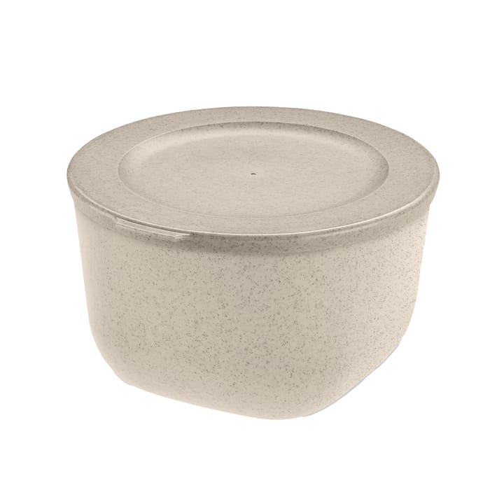 Cuenco Connect con tapa 1 L, termoplástico biocircular - Nature desert sand - Koziol
