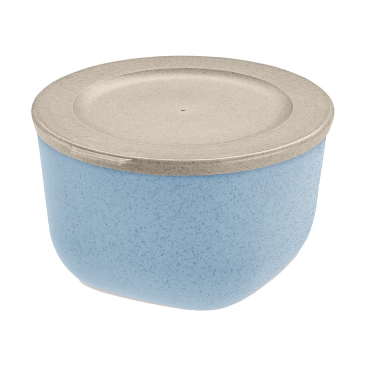 Cuenco Connect con tapa 1 L, termoplástico biocircular - Nature flower blue - Koziol