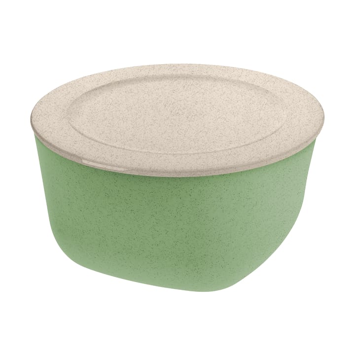 Cuenco/tazón Connect con tapa 4 L, termoplástico biocircular - Nature leaf green - Koziol