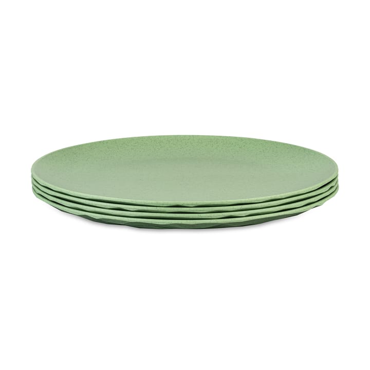 Plato Club Ø26 cm, 4-pack termoplástico biocircular, Nature leaf green Koziol