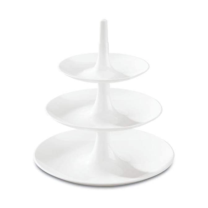 Plato para tarta de 3 pisos Babell L - Cotton white - Koziol