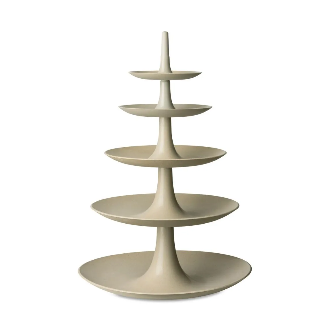 Plato para tarta de 5 pisos Babell big, Nature desert sand Koziol