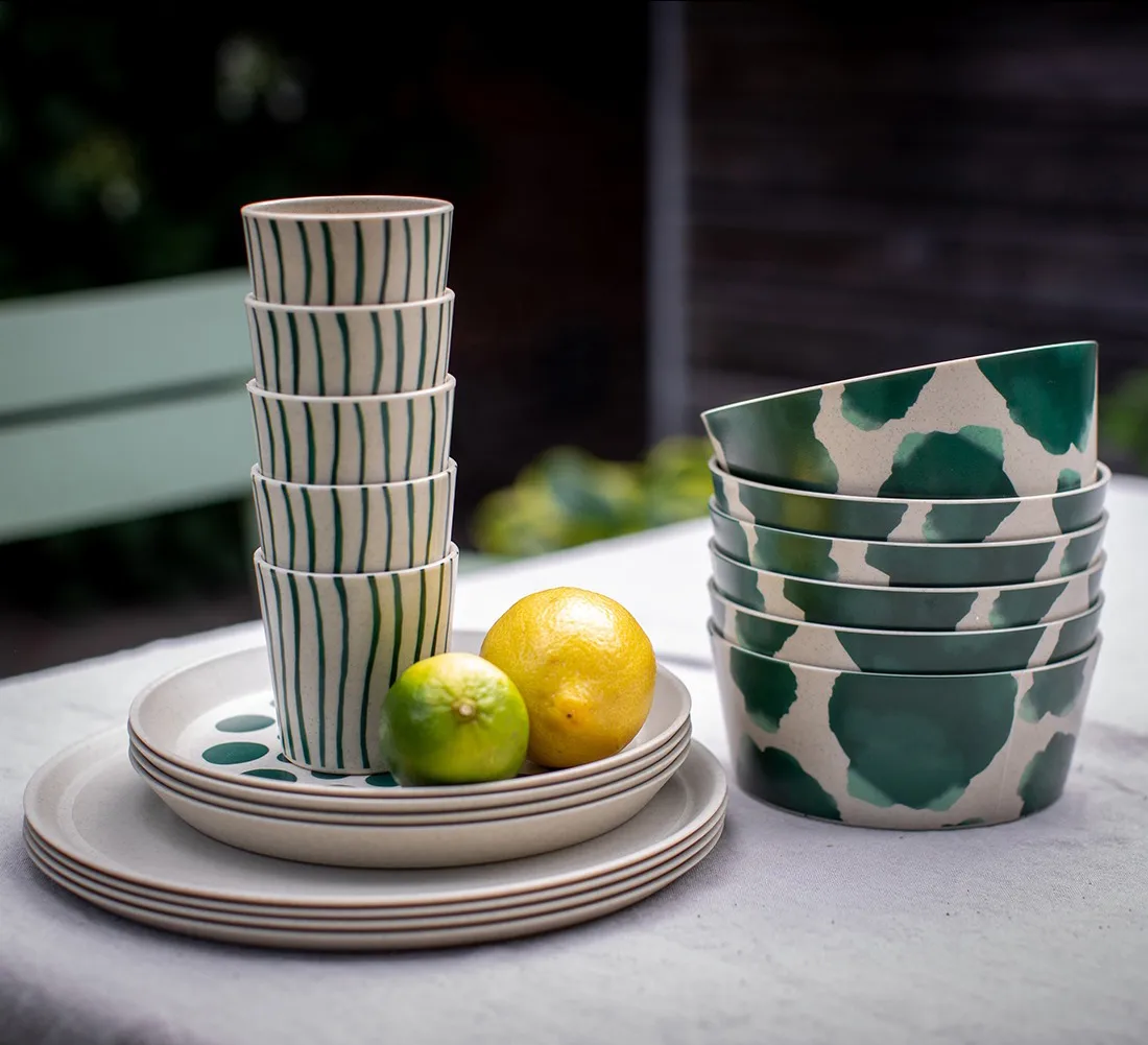 Vajilla Connect Monstera 16 piezas, Nature desert sand Koziol