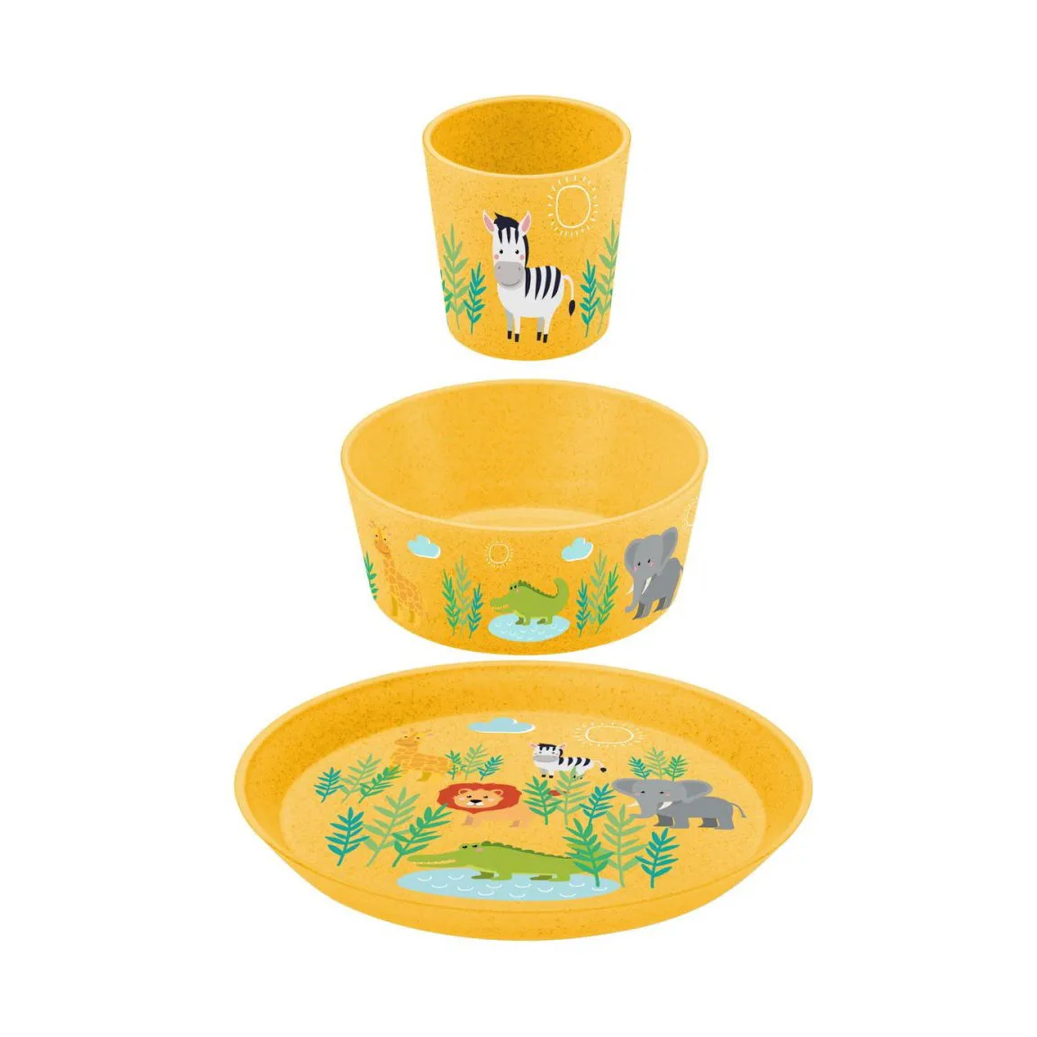 Vajilla infantil Connect 3 piezas, Afrika Koziol
