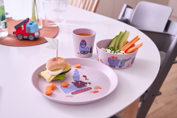 Vajilla infantil Connect 3 piezas, Camiones Koziol