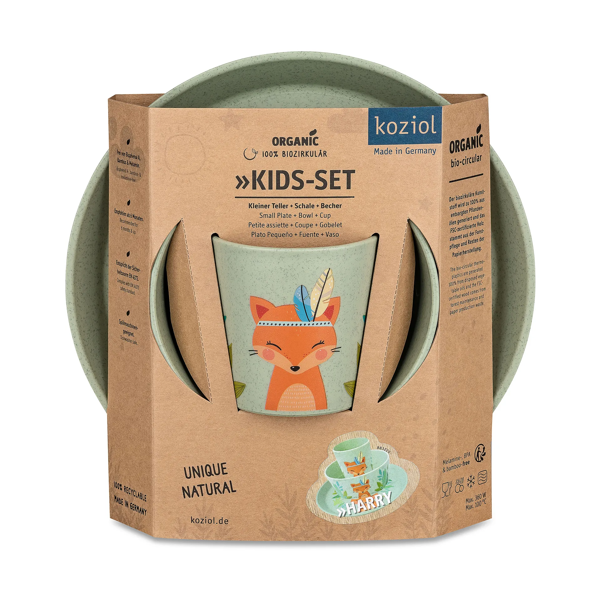 Vajilla infantil Connect 3 piezas, Harry Koziol