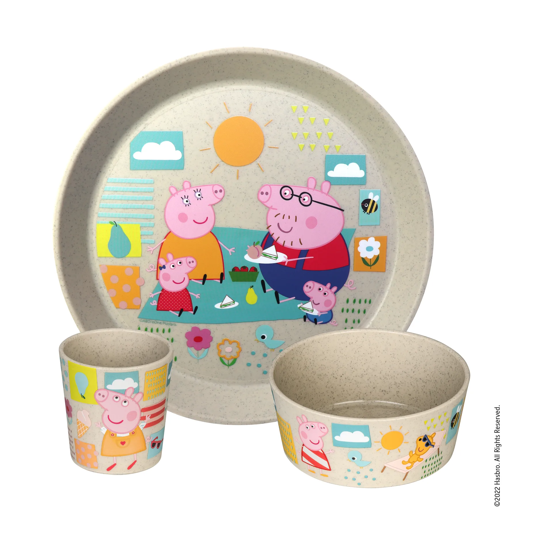 Vajilla infantil Connect 3 piezas, Peppa Pig Koziol