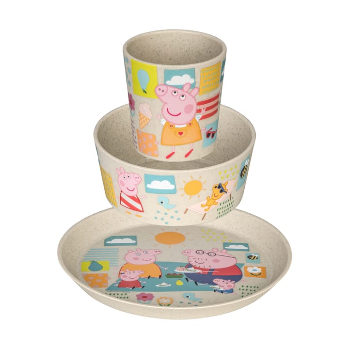 Vajilla infantil Connect 3 piezas, Peppa Pig Koziol