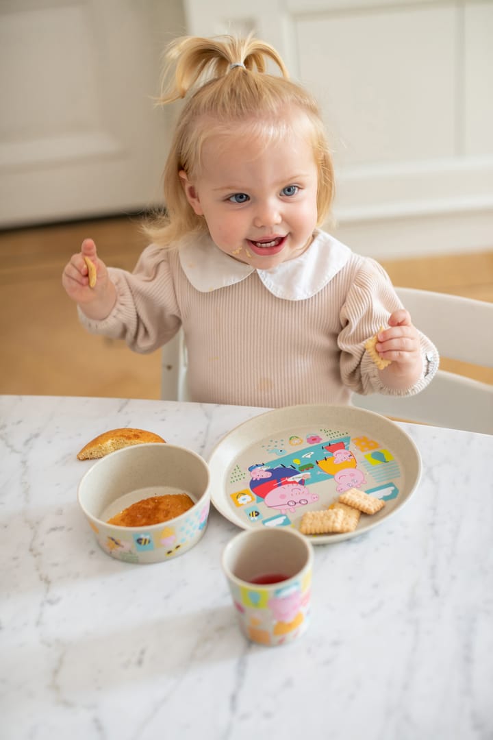 Vajilla infantil Connect 3 piezas, Peppa Pig Koziol