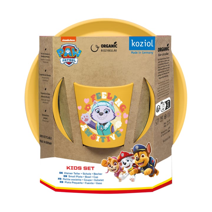 Vajilla infantil Connect Paw Patrol 3 piezas - Amarillo - Koziol