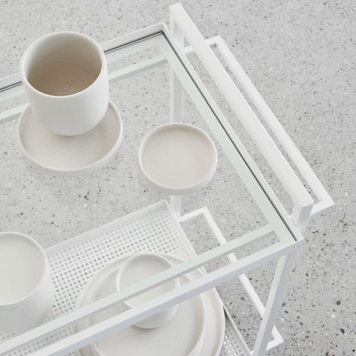 Carro con ruedas Bauhaus, White Kristina Dam Studio