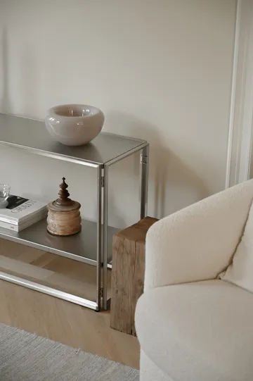 Consola Foldable 124×60 cm - Acero inoxidable cepillado - Kristina Dam Studio