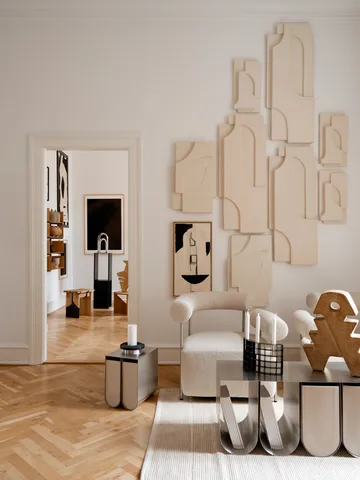 Decoración de pared Serif Relief  S - Off white - Kristina Dam Studio