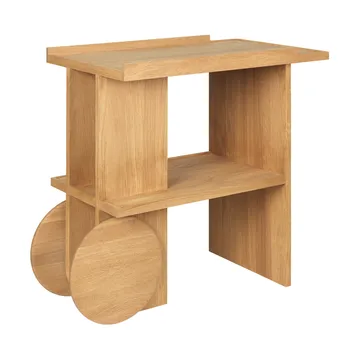 Mesa auxiliar Axis 42x80 cm - Roble lacado en tono cálido - Kristina Dam Studio