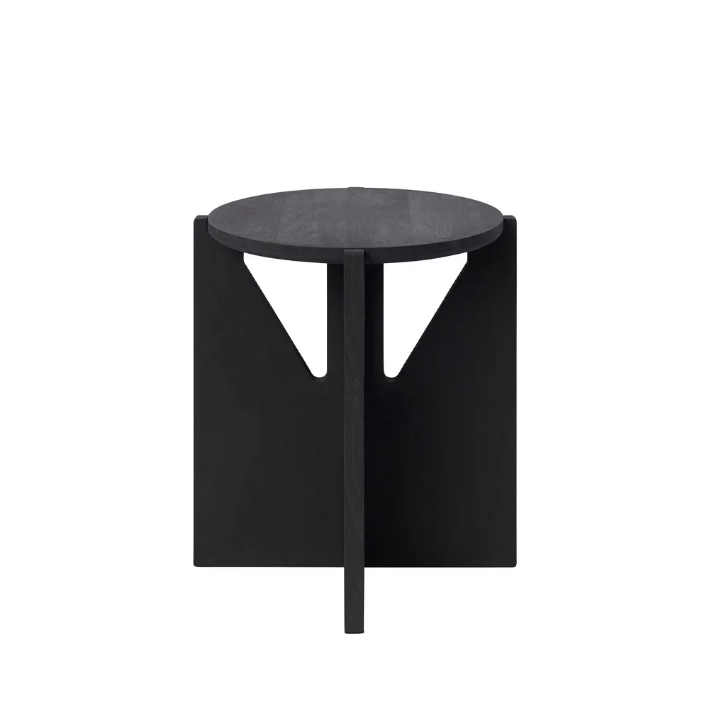 Taburete redondo Stool, Oak black, Ø36x42 cm Kristina Dam Studio