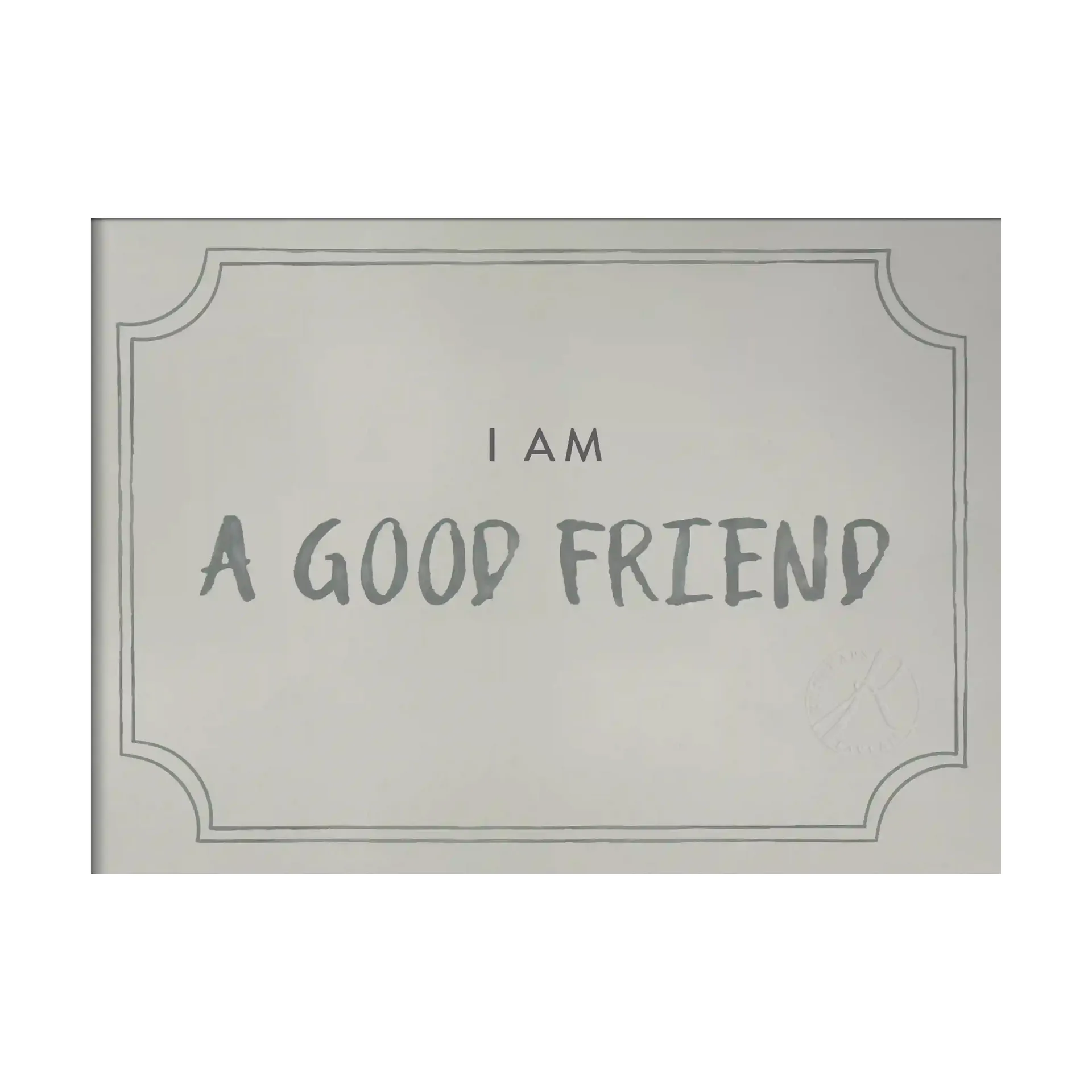 Póster Good friend diploma 21x30 cm, Dusty mint Kunskapstavlan®