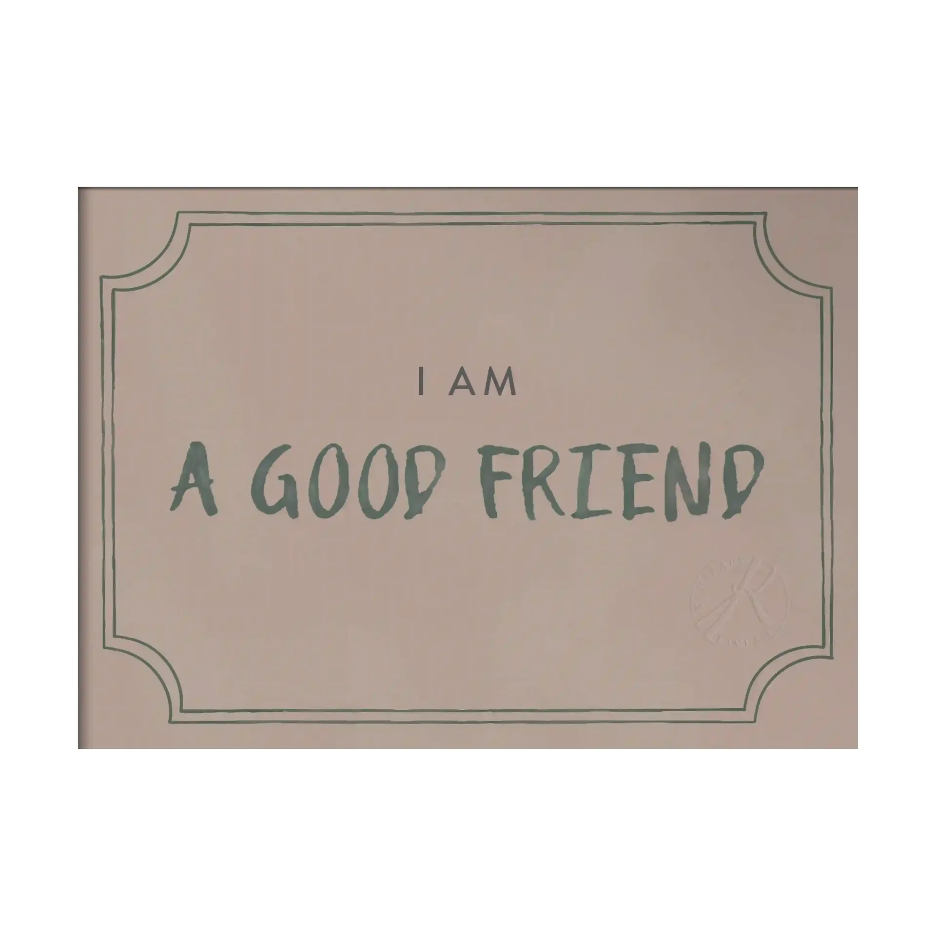 Póster Good friend diploma 21x30 cm, Dusty rose Kunskapstavlan®