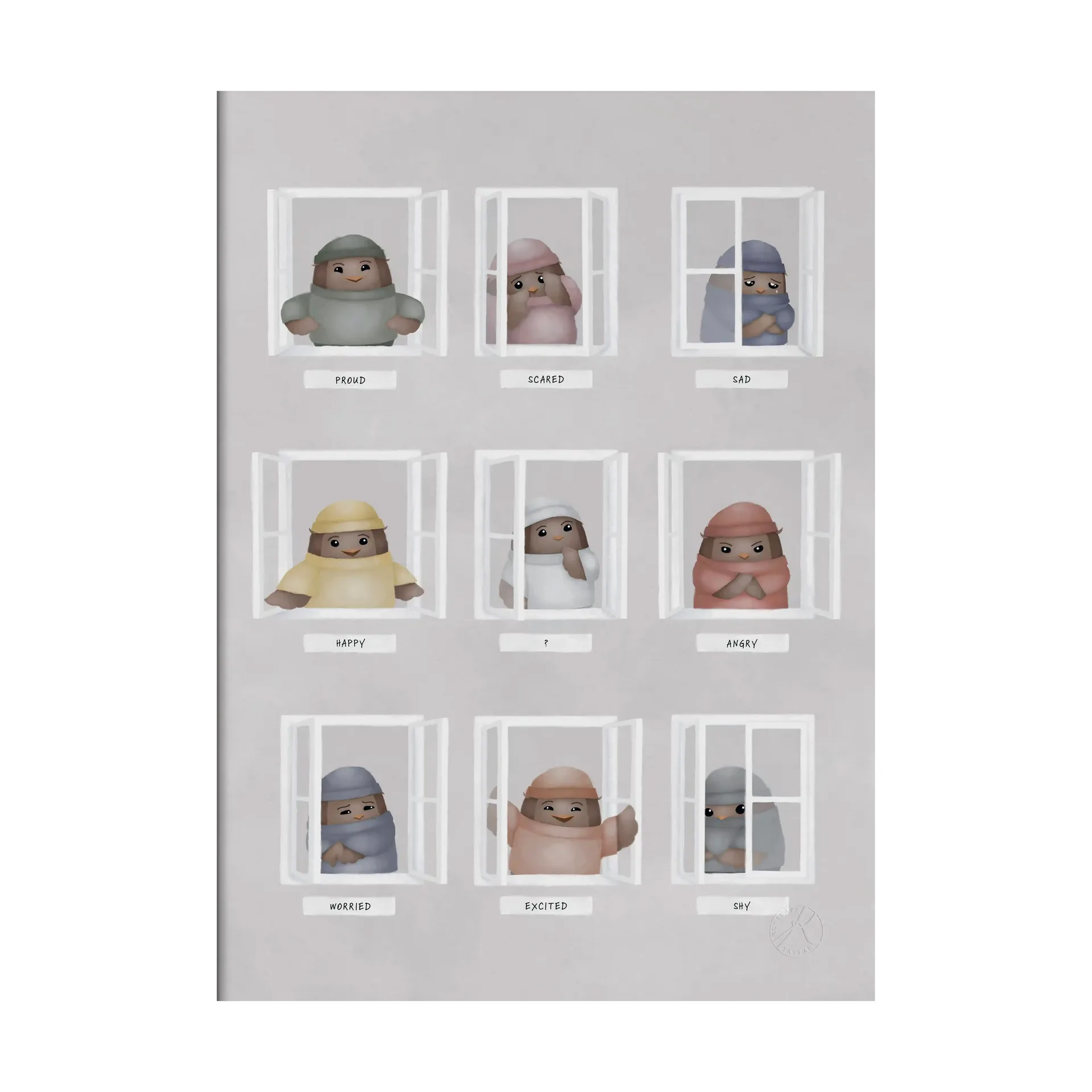 Póster My feelings, 50x70 cm Kunskapstavlan®