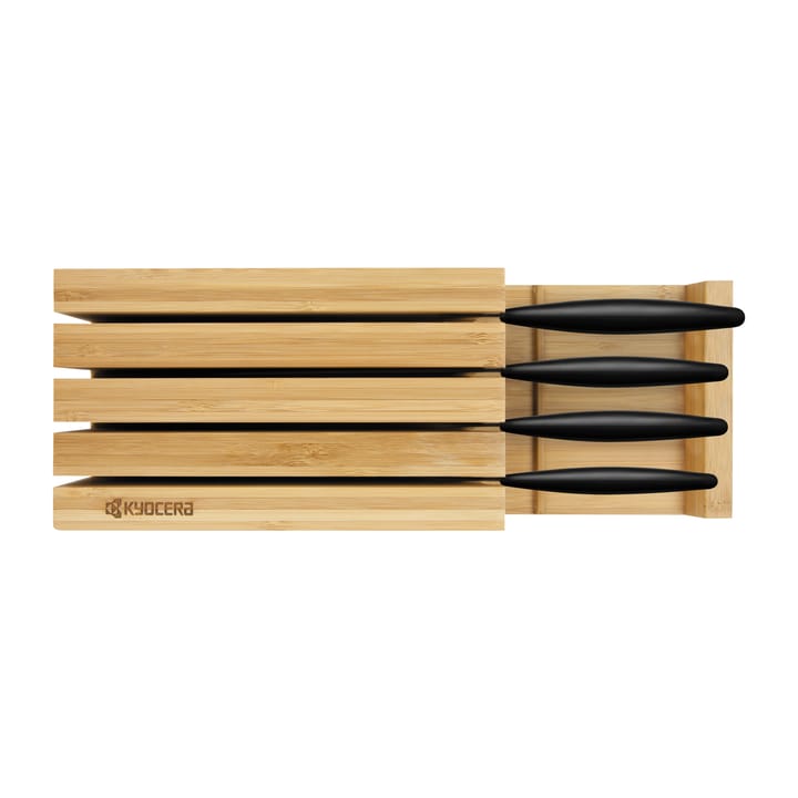Bloque de cuchillos Kyocera bambú para 4 cuchillos - 34 cm - Kyocera