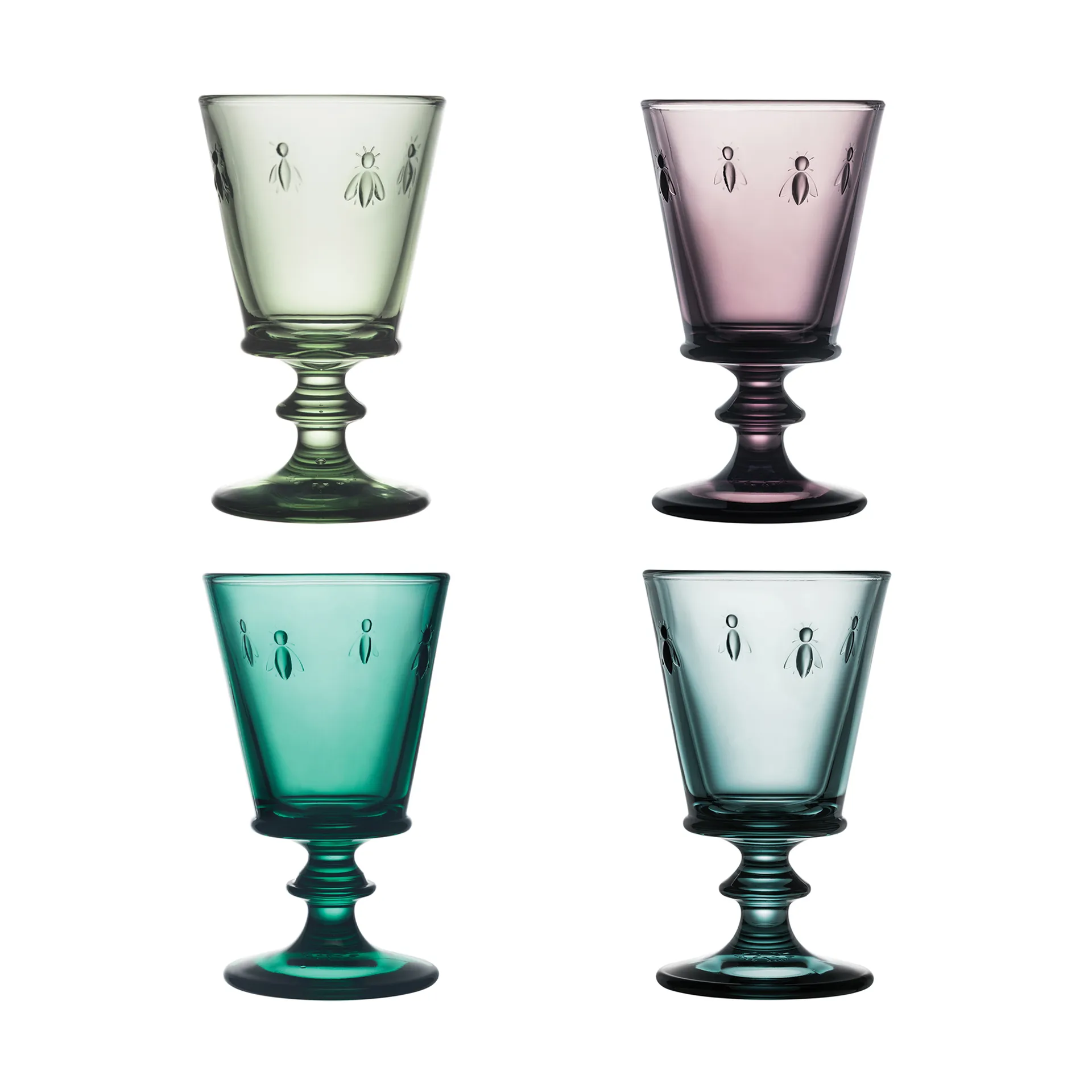 4 Copas de vino Abeille 24 cl, Multi La Rochère