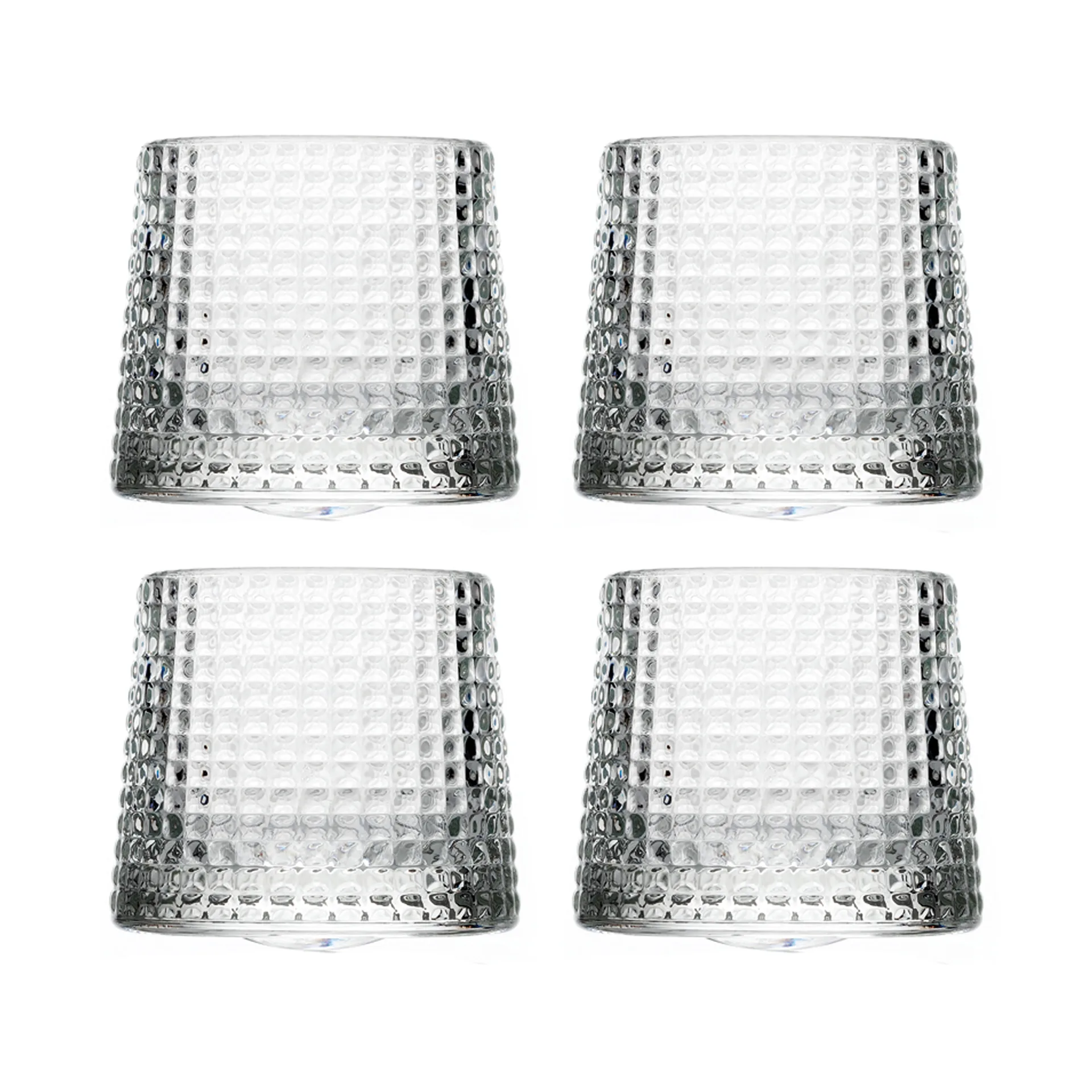 4 Vaso de whisky Blossom 16 cl, Transparente La Rochère