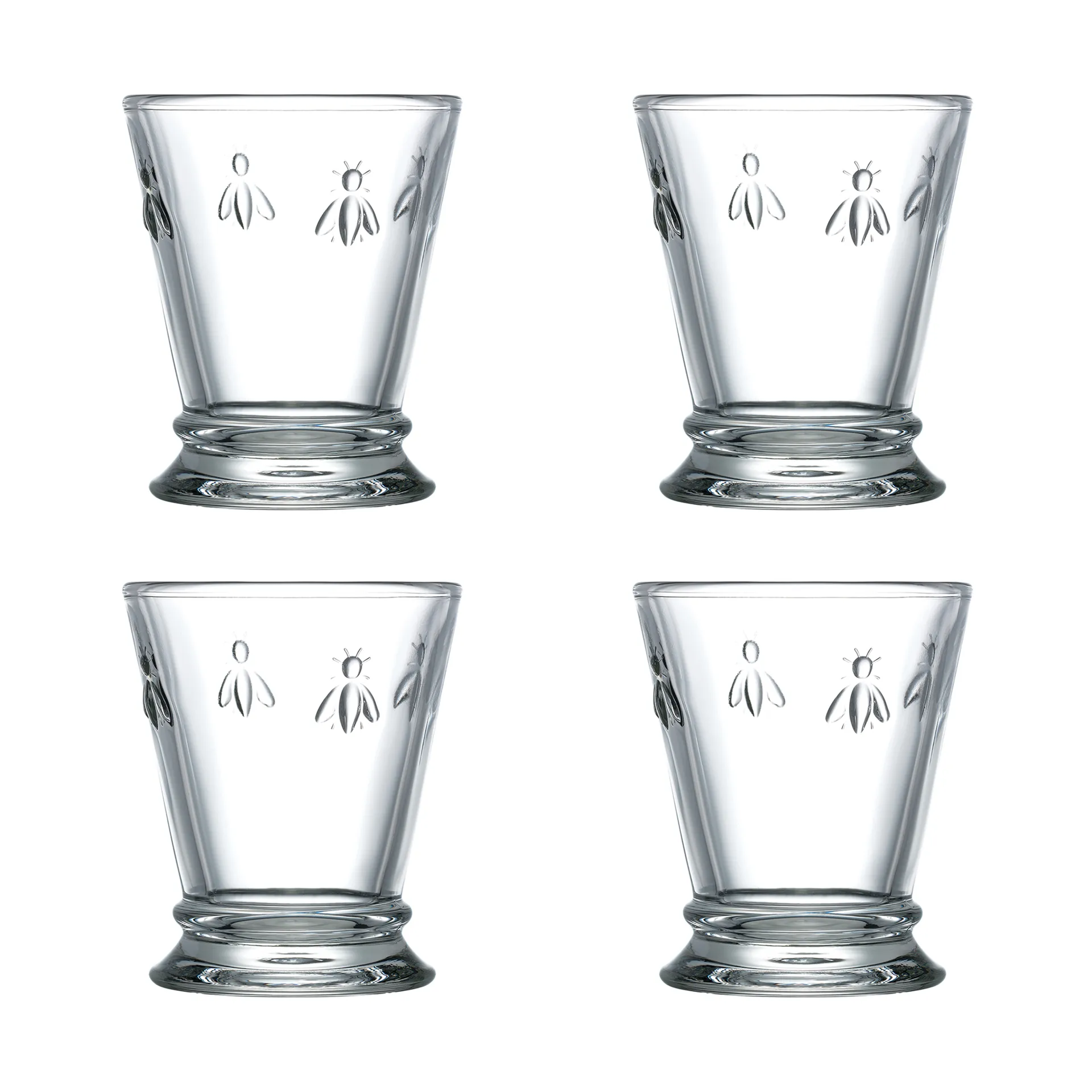 4 Vasos Abeille 26 cl, Transparente La Rochère