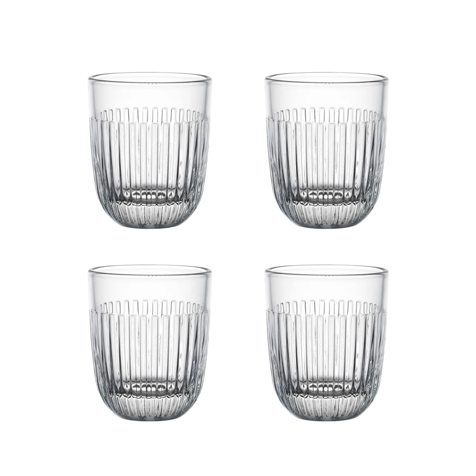 4 Vasos de agua Ouessant 26 cl, Transparent La Rochère