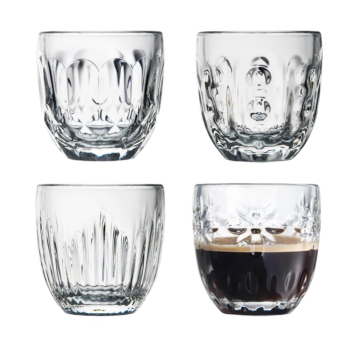 4 Vasos de espressoTroquet 10 cl - Transparente - La Rochère