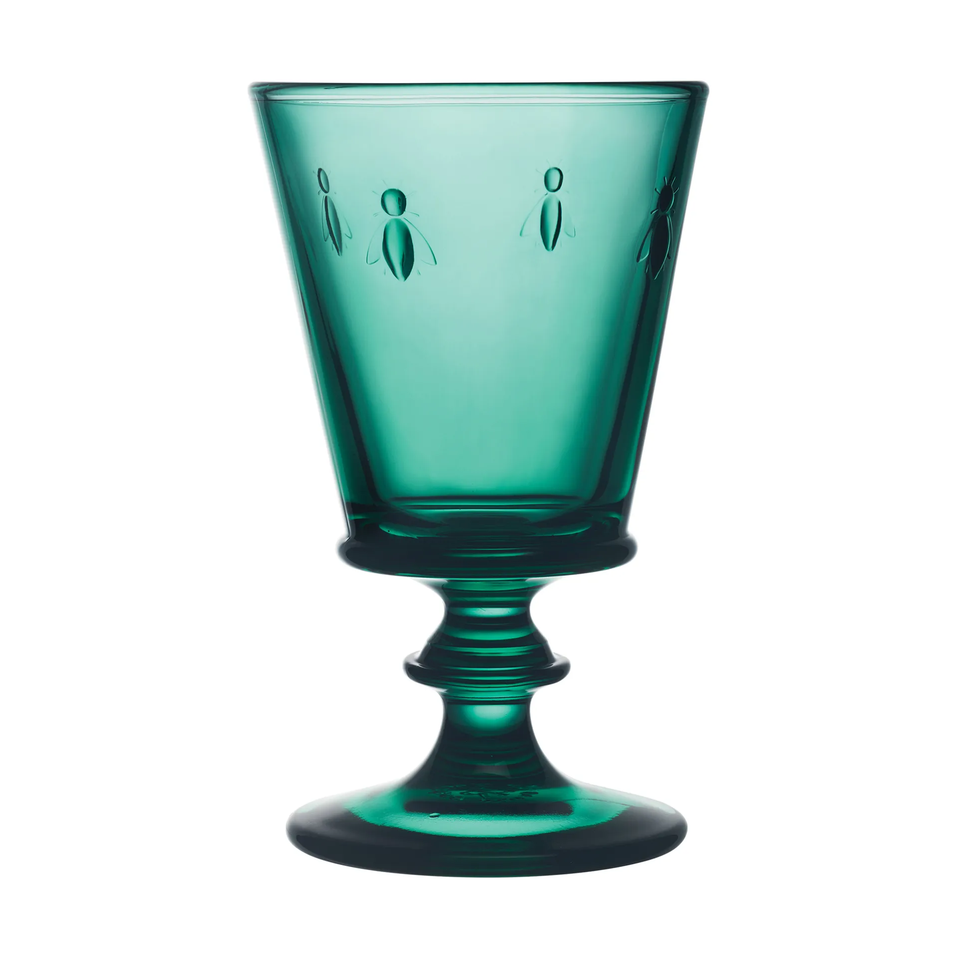 6 Copas de vino Abeille 24 cl, Verde esmeralda La Rochère