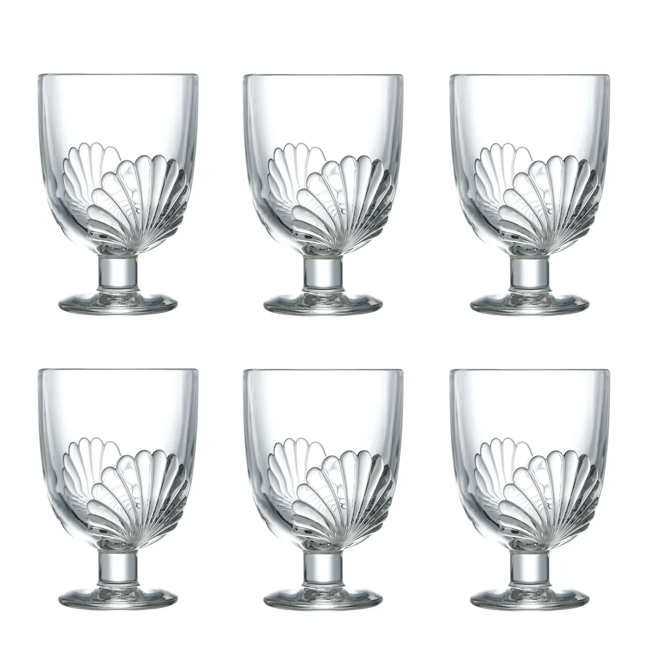 6 Copas de vino Belle-ile vinglas 29 cl, Transparent La Rochère