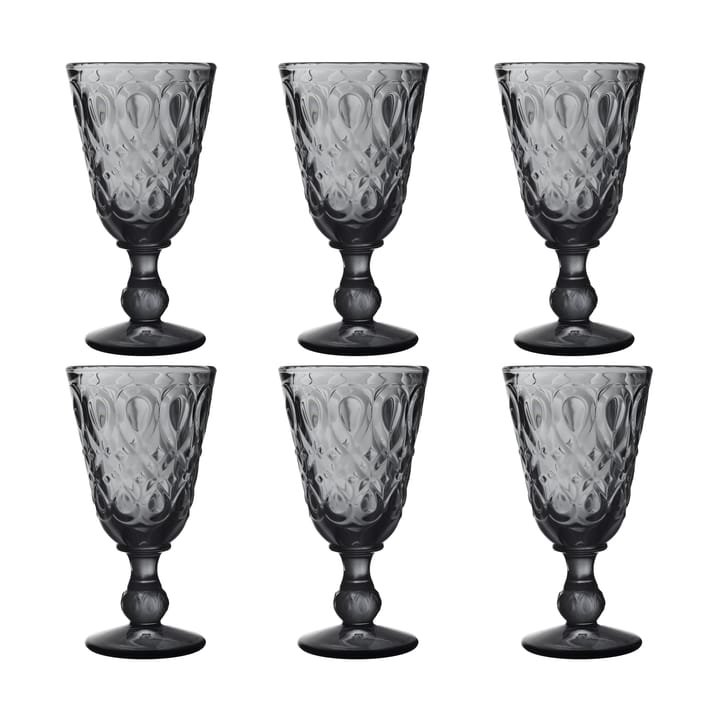 6 Copas de vino Lyonnais 23 cl - Antracita - La Rochère
