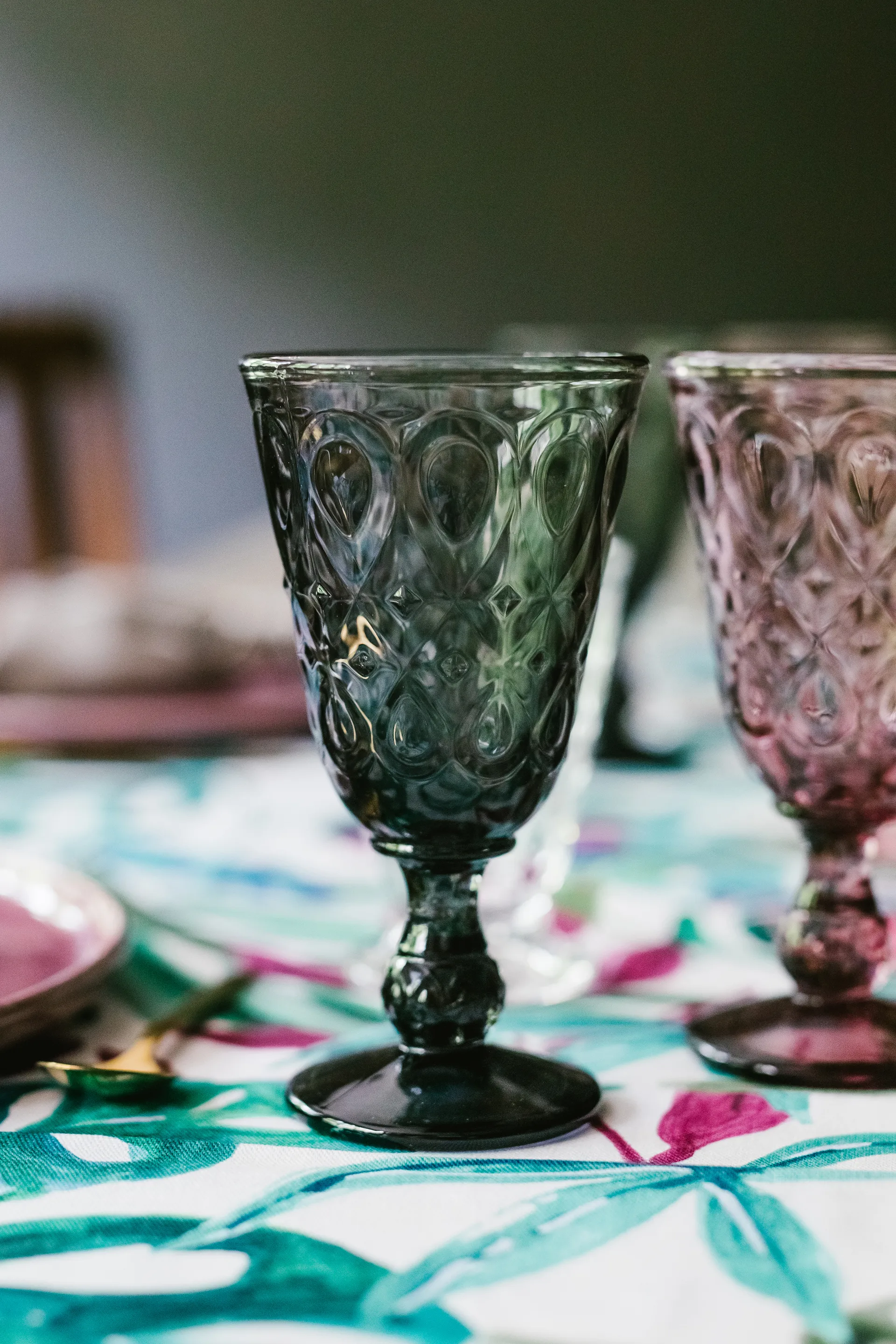 6 Copas de vino Lyonnais 23 cl, Antracita La Rochère