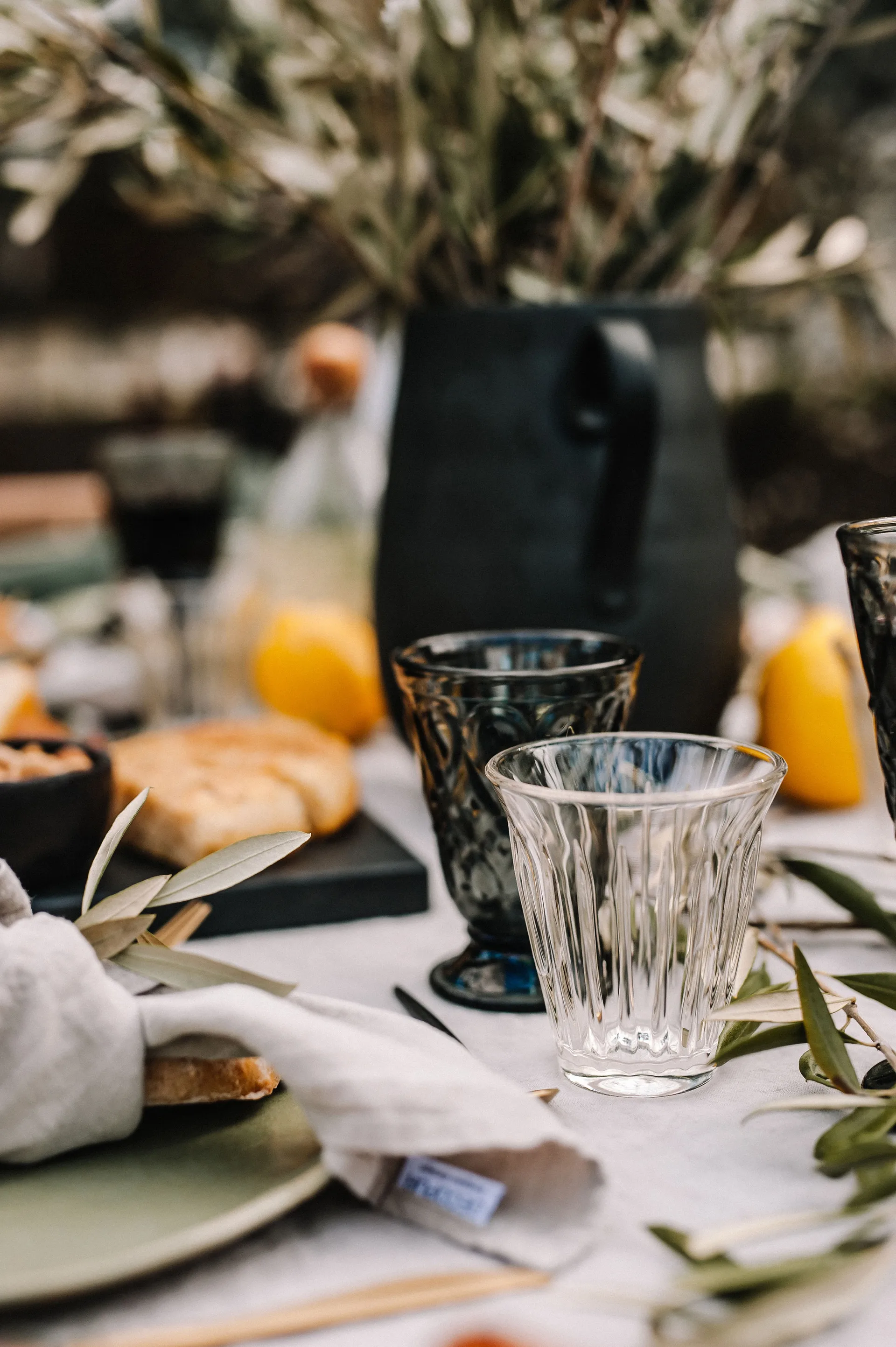 6 Copas de vino Lyonnais 23 cl, Antracita La Rochère