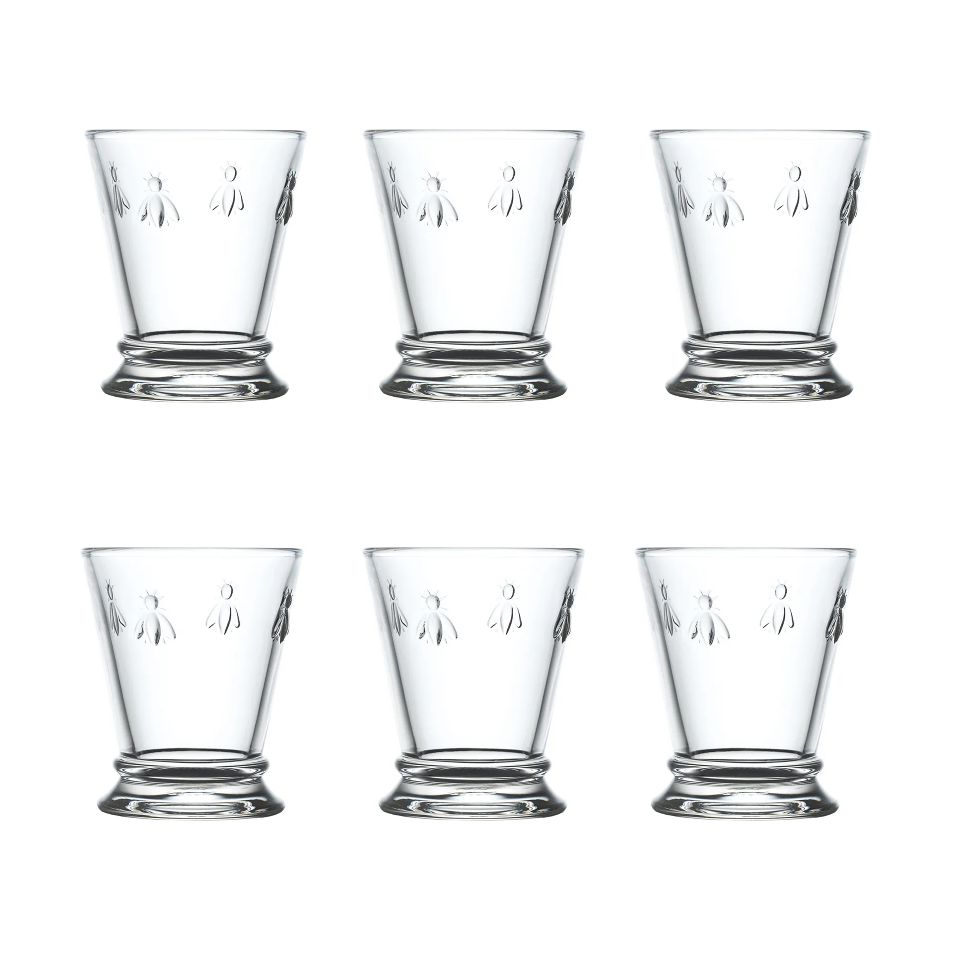 6 Vasos Abeille 19 cl, Transparente La Rochère