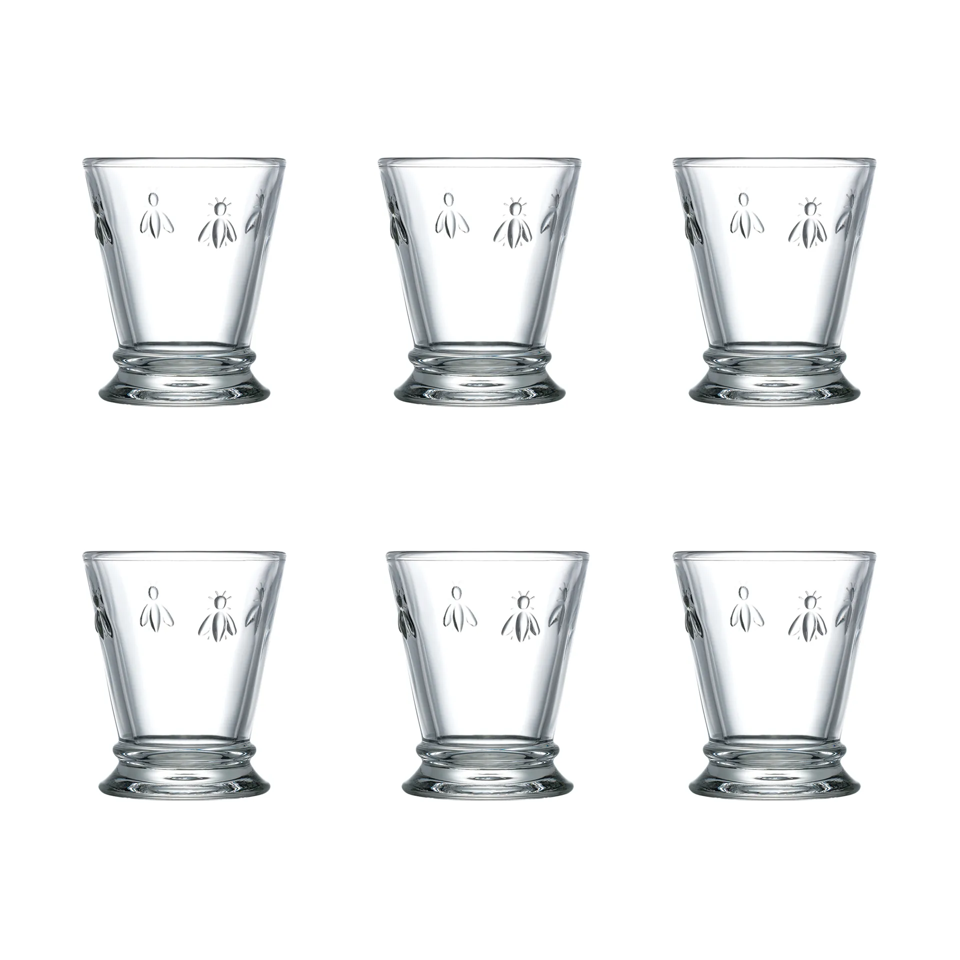6 Vasos Abeille 26 cl, Transparente La Rochère