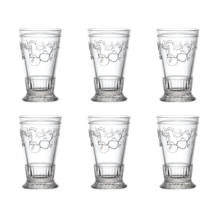 6 Vasos alargados Versailles 33 cl - Transparente - La Rochère