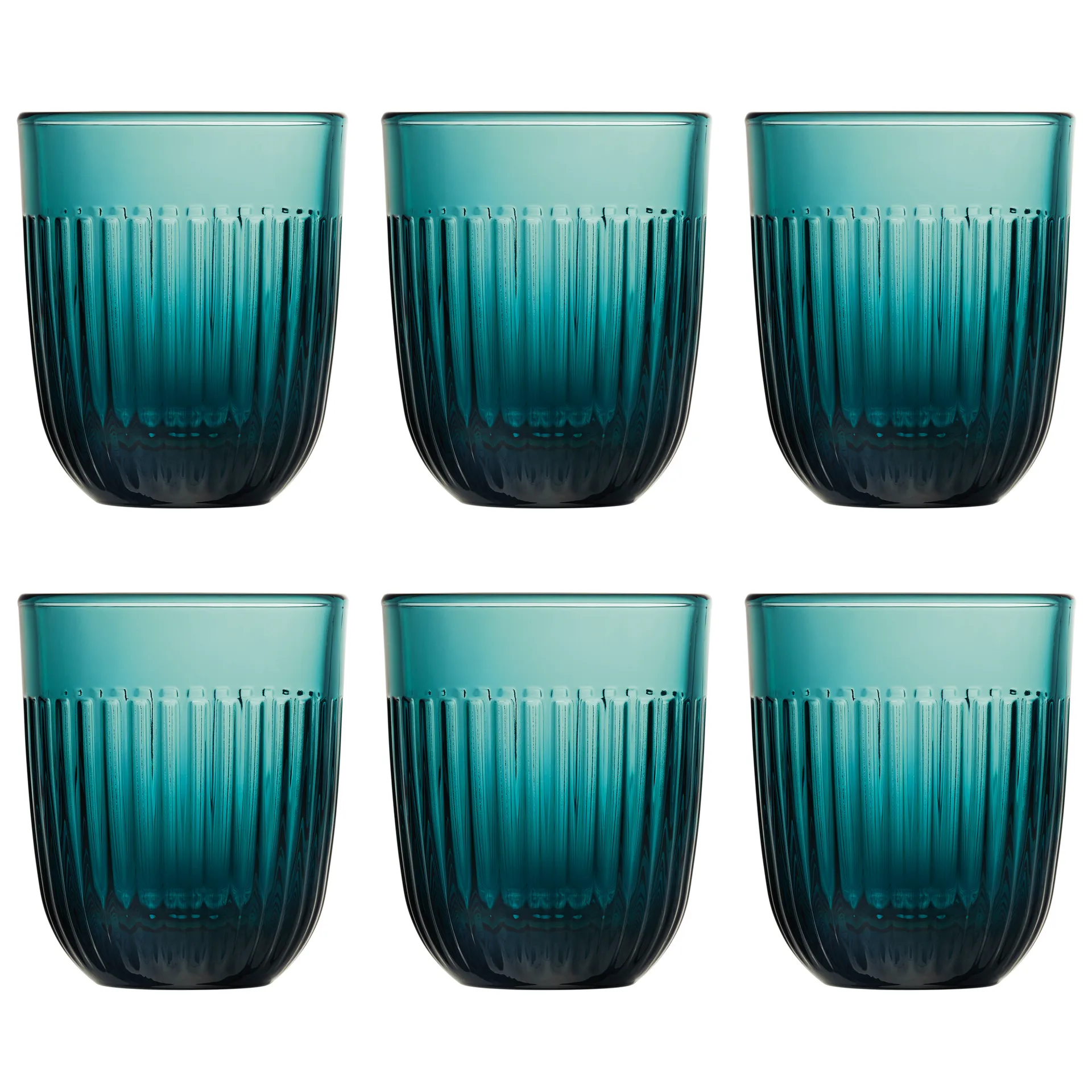 6 Vasos de agua Ouessant 29 cl, Azul oscuro La Rochère