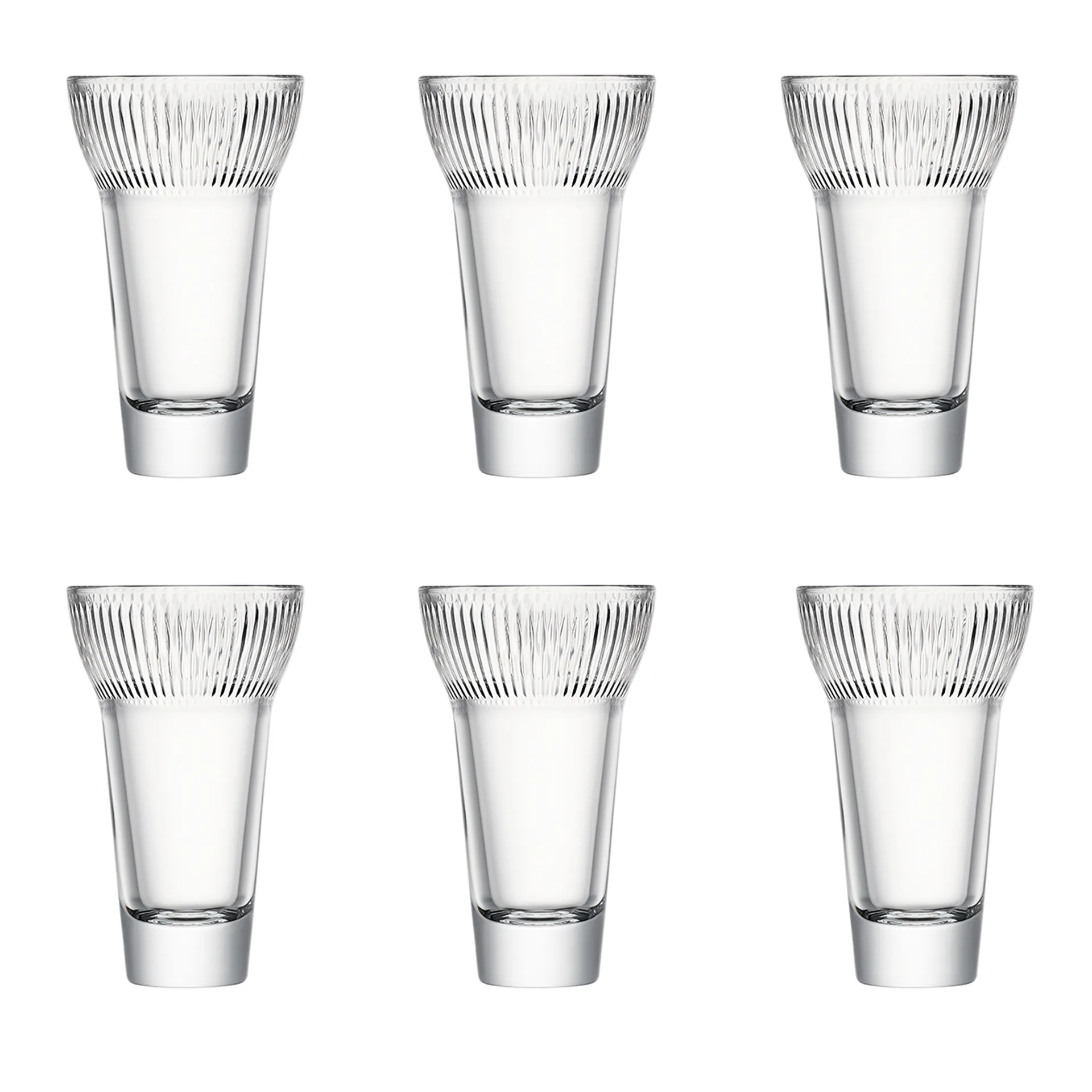 6 Vasos de bebida Calanque Fanny 22 cl, Transparent La Rochère