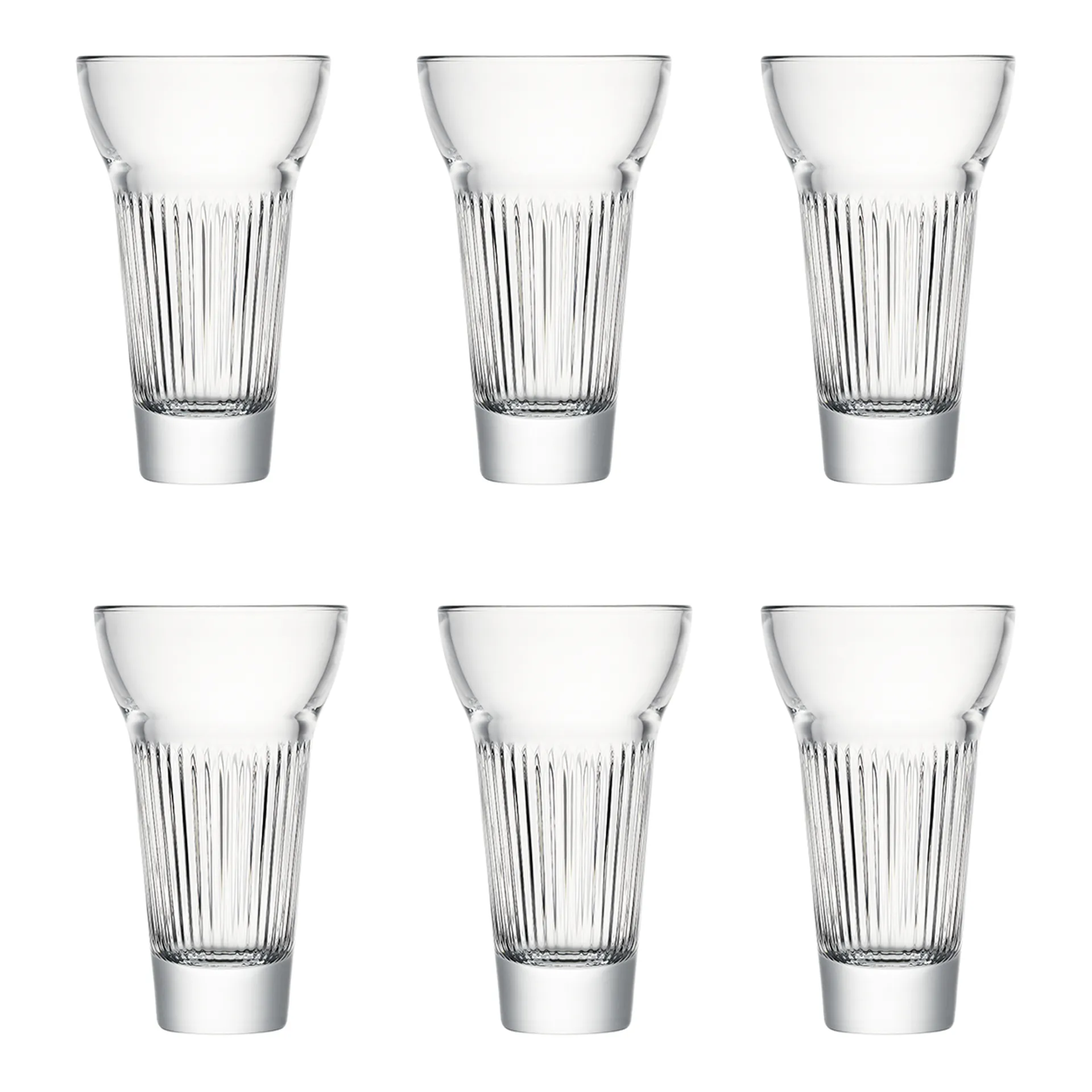 6 Vasos de bebida Calanque Marius 22 cl, Transparent La Rochère