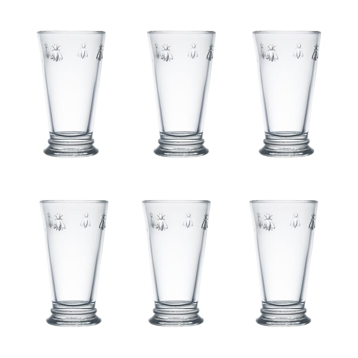 6 Vasos de bebidas Abeille 46 cl - Transparente - La Rochère