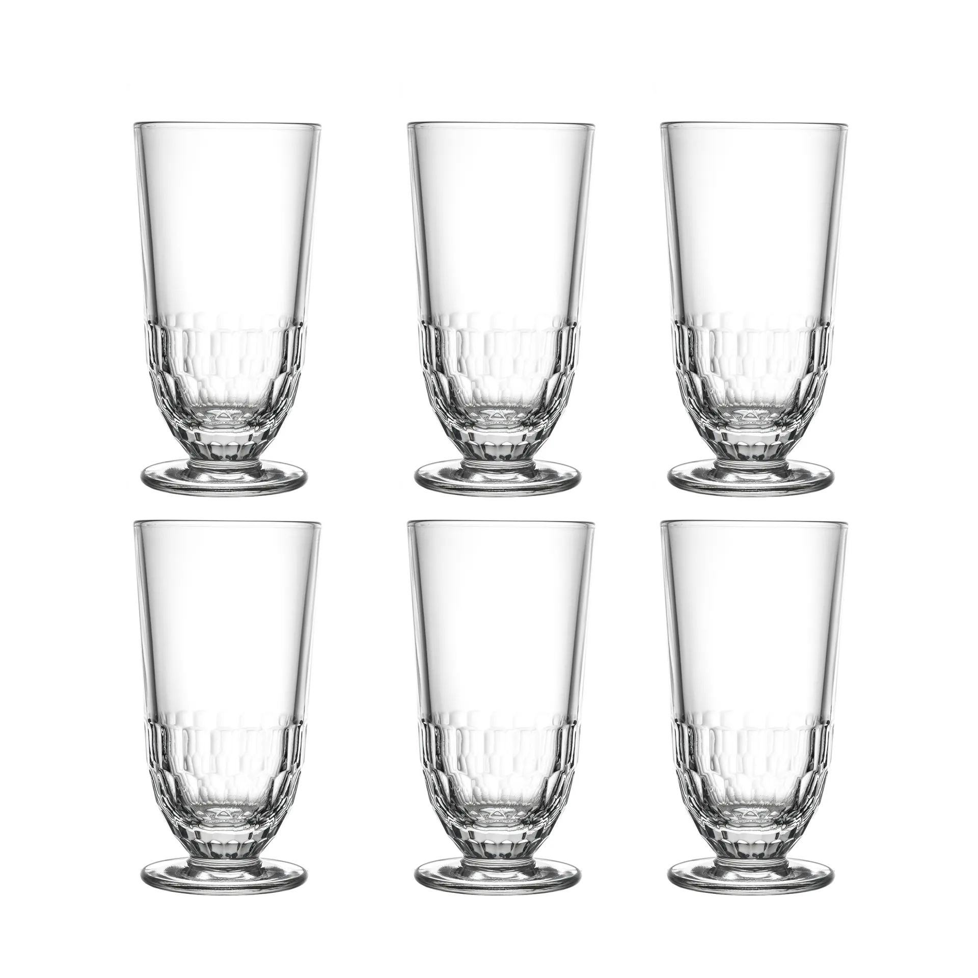 6 Vasos de bebidas Artois 38 cl, Transparente La Rochère