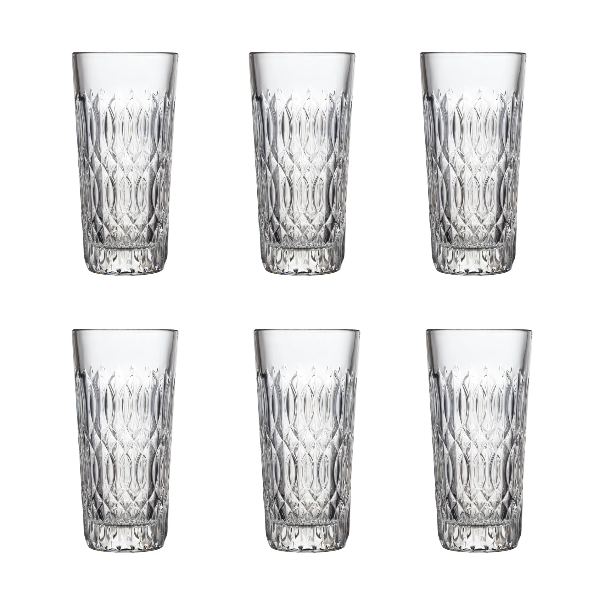 6 Vasos de bebidas Verone 34 cl, Transparente La Rochère