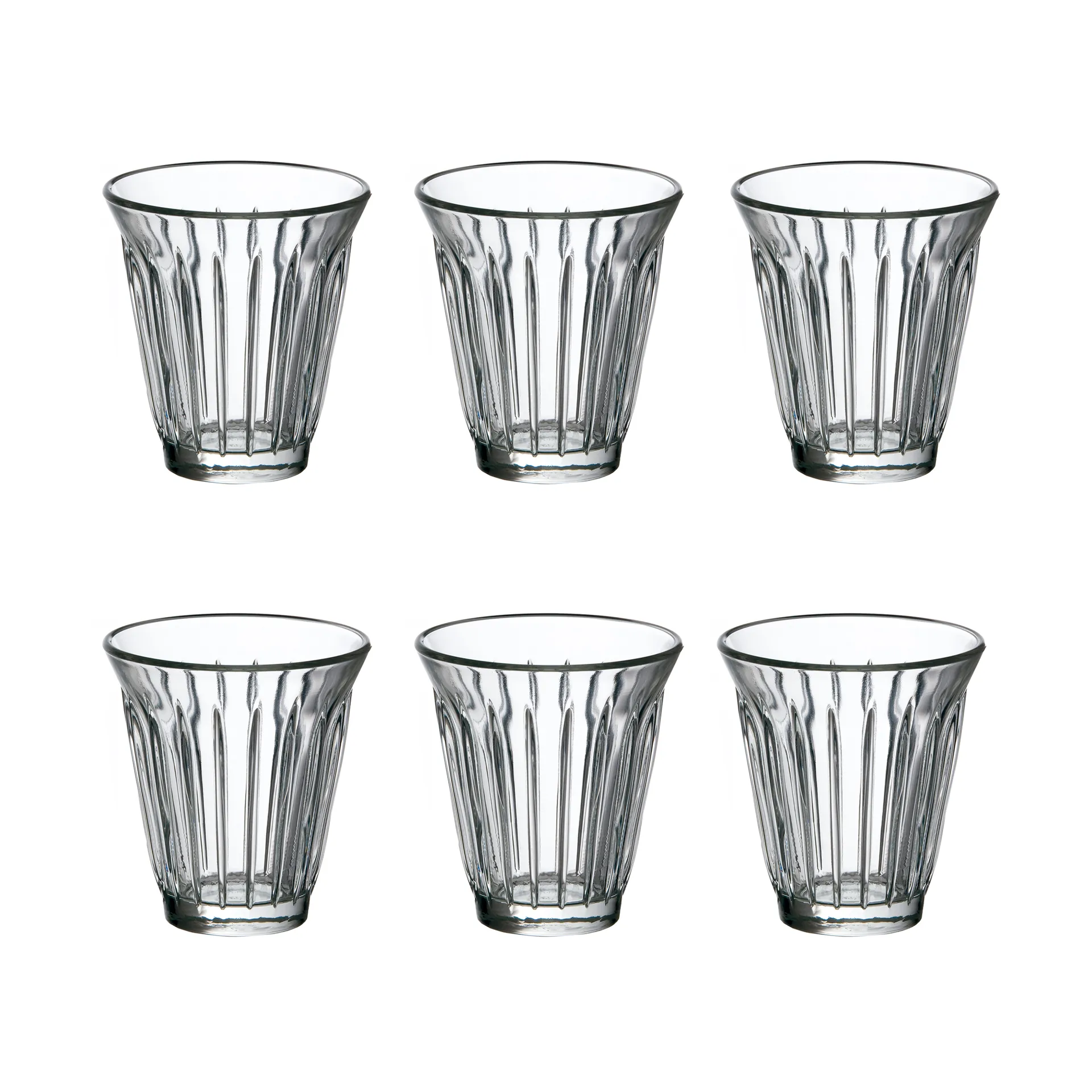 6 Vasos Zinc 19 cl, Transparente La Rochère