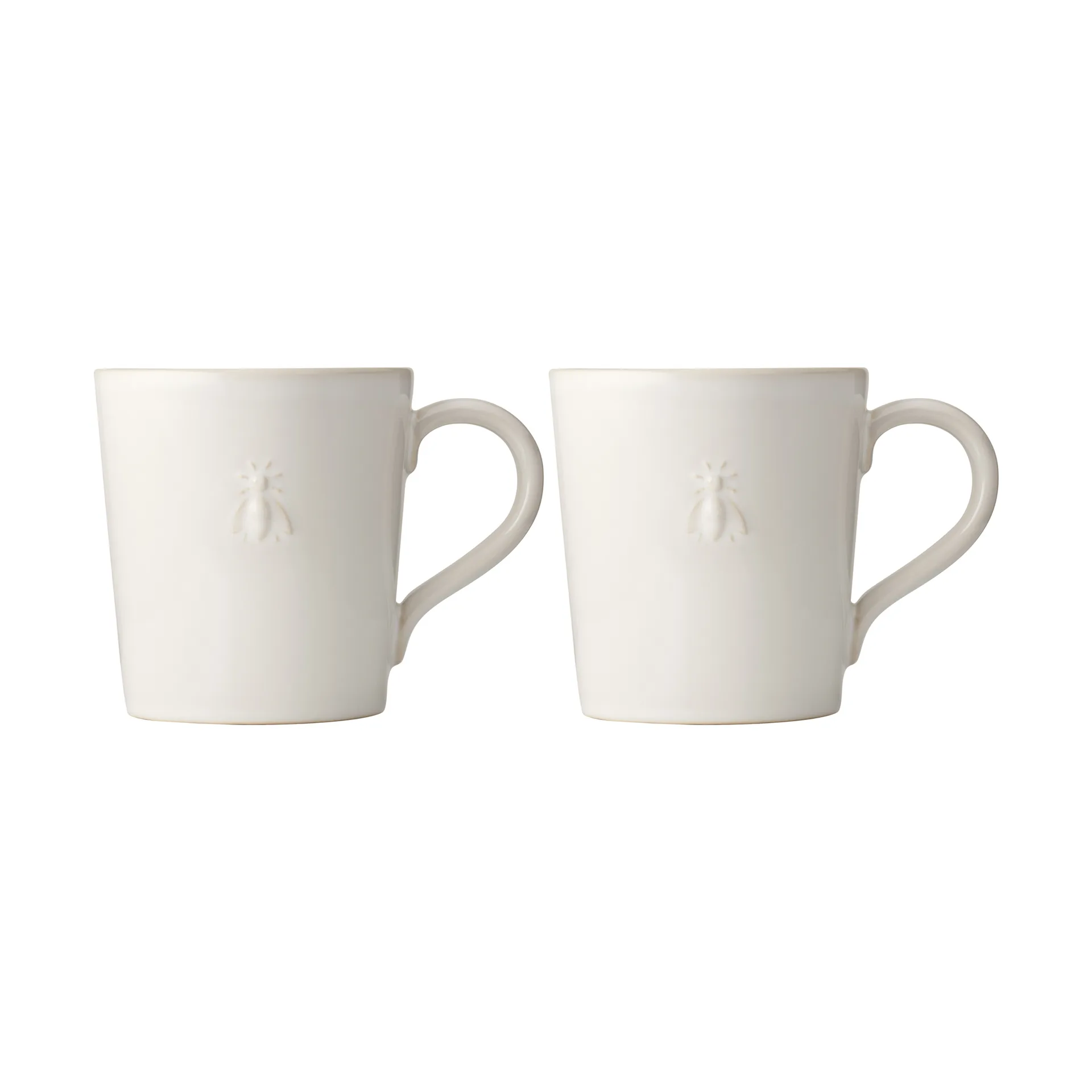 Taza de cerámica Abeille, 2-pack, Blanco La Rochère